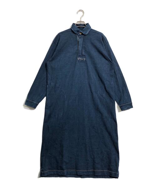 45R（フォーティファイブ・アール）45R (フォーティファイブ・アール) でこぼこ天竺のヨットマンドレス インディゴの古着・服飾アイテム