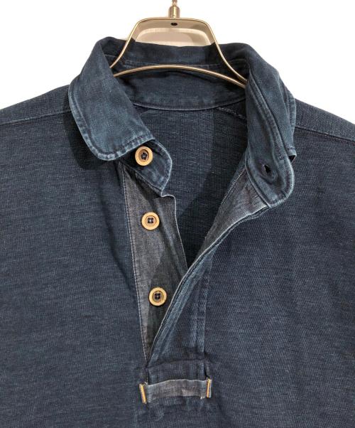 45R（フォーティファイブ・アール）45R (フォーティファイブ・アール) でこぼこ天竺のヨットマンドレス インディゴの古着・服飾アイテム