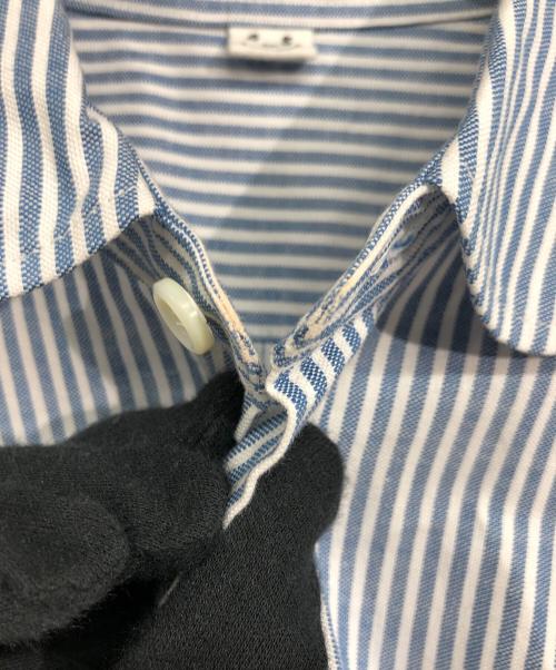 45R（フォーティファイブ・アール）45R (フォーティファイブ・アール) スーピマオックスのMシャツドレス ブルー サイズ:Freeの古着・服飾アイテム