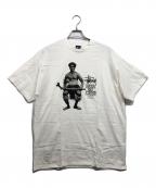 stussyステューシー）の古着「ROUGH AND RUGGED GEAR Tee」｜ホワイト