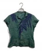 JURGEN LEHLヨーガンレール）の古着「刺繍シャツ」｜グリーン