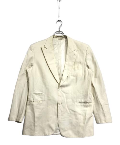 HERMES（エルメス）HERMES (エルメス) テーラードジャケット アイボリー サイズ:52の古着・服飾アイテム