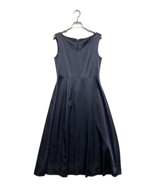 BEAUTY&YOUTH（ビューティーアンドユース）BEAUTY&YOUTH (ビューティーアンドユース) BY DRESS サテンVネックノースリーブワンピース ネイビー サイズ:Sの古着・服飾アイテム