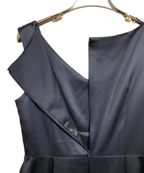 BEAUTY&YOUTH（ビューティーアンドユース）BEAUTY&YOUTH (ビューティーアンドユース) BY DRESS サテンVネックノースリーブワンピース ネイビー サイズ:Sの古着・服飾アイテム