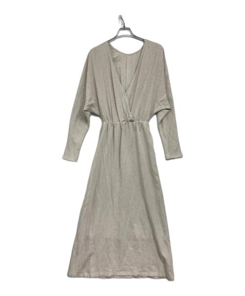 OHGA（オオガ）ohga (オオガ) カシュクールワンピース アイボリー サイズ:Freeの古着・服飾アイテム