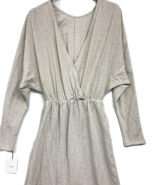 OHGA（オオガ）ohga (オオガ) カシュクールワンピース アイボリー サイズ:Freeの古着・服飾アイテム