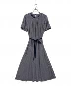 ROCHAS PREMIEREロシャスプルミエール）の古着「総柄ワンピース」｜ネイビー