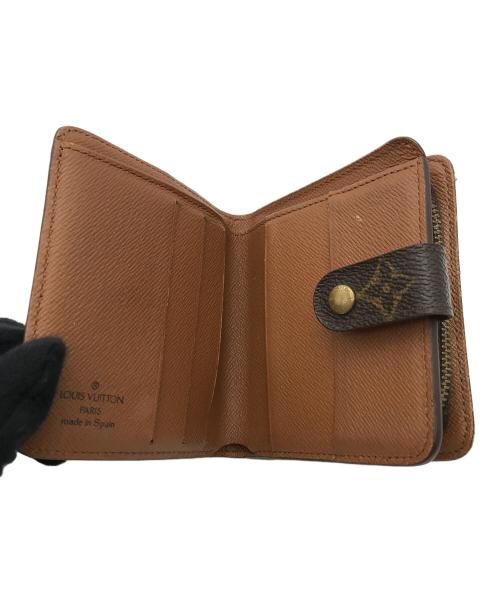 LOUIS VUITTON（ルイ ヴィトン）LOUIS VUITTON (ルイ ヴィトン) コンパクトジップウォレット ブラウンの古着・服飾アイテム