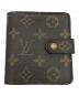 LOUIS VUITTON（ルイ ヴィトン）の古着「コンパクトジップウォレット」｜ブラウン