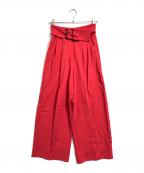 EMPORIO ARMANIエンポリオアルマーニ）の古着「タックパンツ」｜レッド