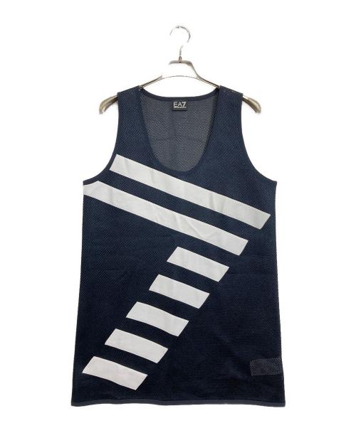 EA7（イーエーセブン）EA7 (イーエーセブン) メッシュタンクトップ ネイビー サイズ:Mの古着・服飾アイテム
