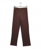 PLEATS PLEASEプリーツプリーズ）の古着「プリーツパンツ」｜ブラウン