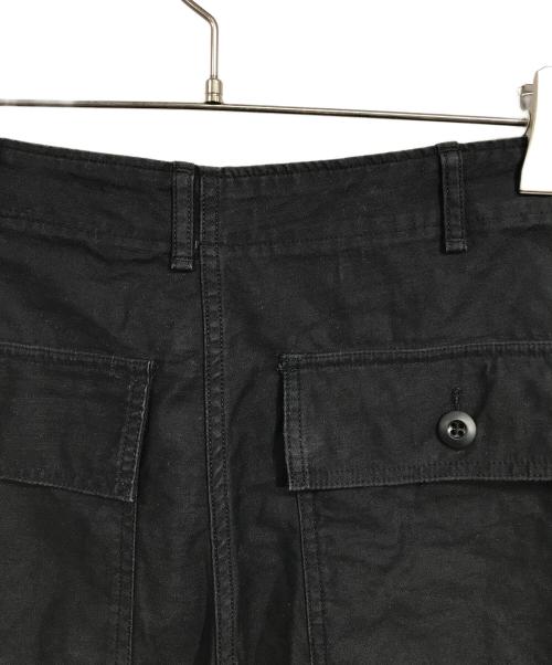 CIOTA（シオタ）CIOTA (シオタ) スビンコットンバックサテンベイカーパンツ ブラック サイズ:4の古着・服飾アイテム