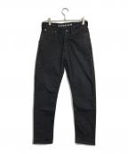 Denham×ART COMES FIRSTデンハム×アートカムズファースト）の古着「CROP デニムパンツ」｜ブラック