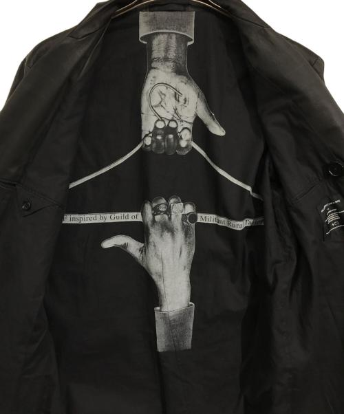 ART COMES FIRST（アートカムズファースト）ART COMES FIRST (アートカムズファースト) コーティングチェックコート ブラック サイズ:36Rの古着・服飾アイテム