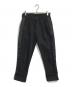 ART COMES FIRST（アートカムズファースト）の古着「ツータックサイドラインデニムパンツ」｜ブラック