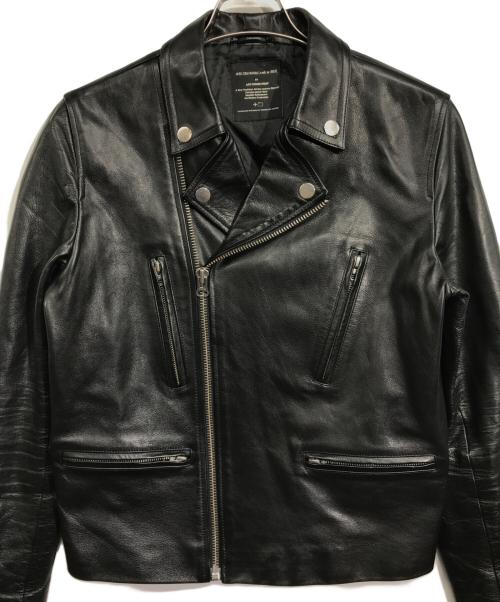 ART COMES FIRST（アートカムズファースト）ART COMES FIRST (アートカムズファースト) バックプリントライダースジャケット ブラック サイズ:なしの古着・服飾アイテム