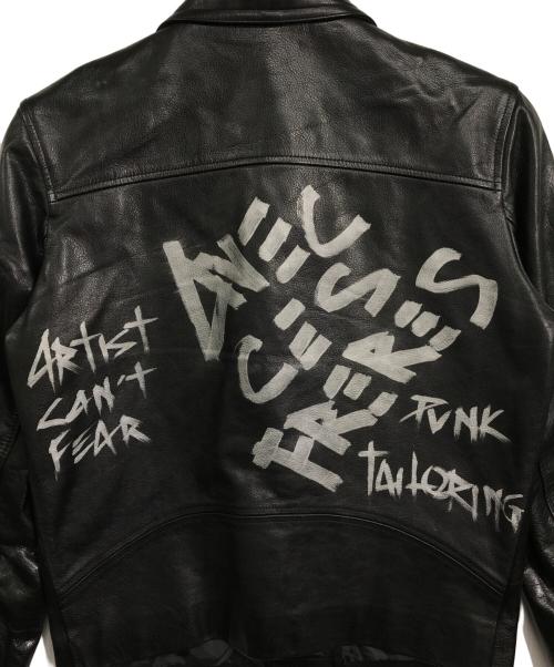 ART COMES FIRST（アートカムズファースト）ART COMES FIRST (アートカムズファースト) バックプリントライダースジャケット ブラック サイズ:なしの古着・服飾アイテム