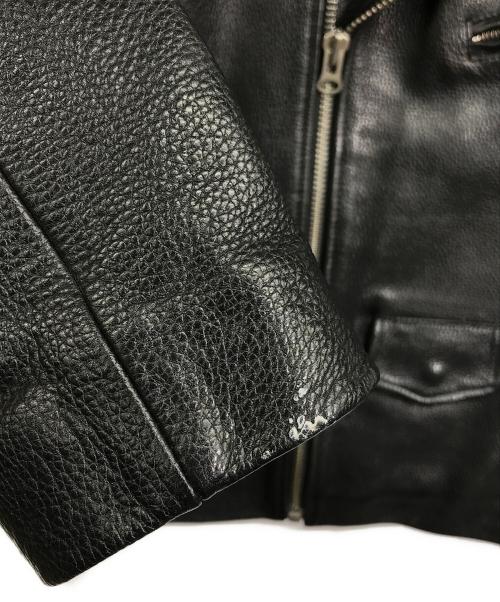 ART COMES FIRST（アートカムズファースト）ART COMES FIRST (アートカムズファースト) レザーライダースジャケット ブラック サイズ:Lの古着・服飾アイテム