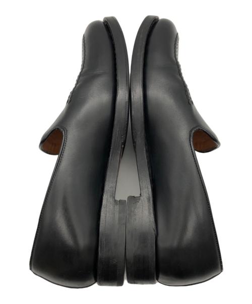 Jalan Sriwijaya（ジャランスリウァヤ）Jalan Sriwijaya (ジャランスリウァヤ) レザ-スリッポン ブラック サイズ:25ｃｍの古着・服飾アイテム