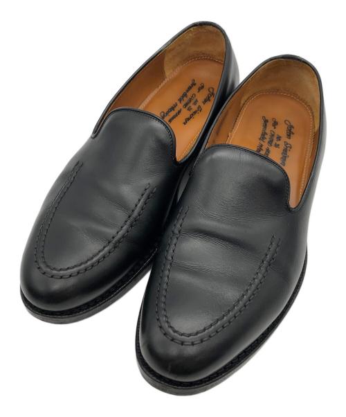 Jalan Sriwijaya（ジャランスリウァヤ）Jalan Sriwijaya (ジャランスリウァヤ) レザ-スリッポン ブラック サイズ:25の古着・服飾アイテム