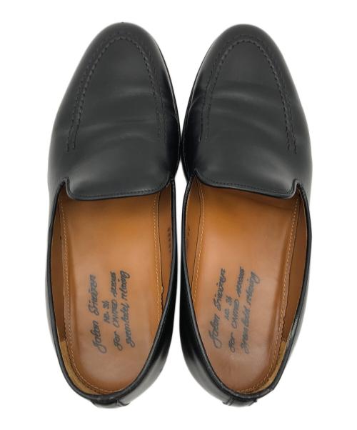 Jalan Sriwijaya（ジャランスリウァヤ）Jalan Sriwijaya (ジャランスリウァヤ) レザ-スリッポン ブラック サイズ:25の古着・服飾アイテム