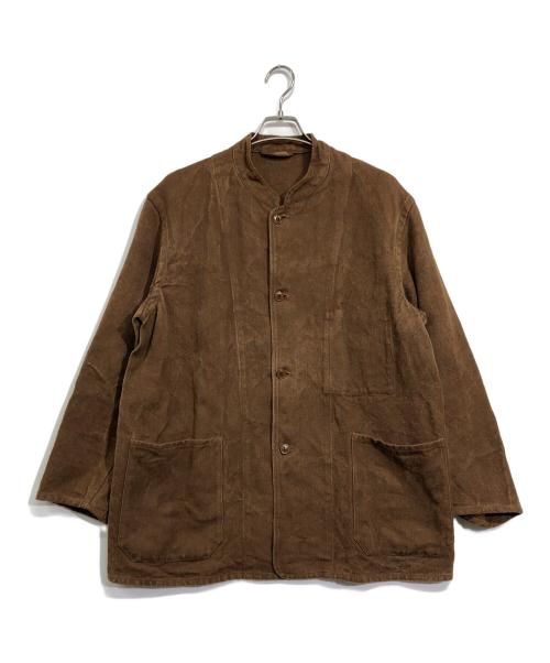 comolil（コモリ）comolil (コモリ) ヘンプダック スタンドカラージャケット ブラウン サイズ:2の古着・服飾アイテム