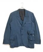 Yohji Yamamoto pour hommeヨウジヤマモト プールオム）の古着「マルチポケッチテーラードジャケット」｜スカイブルー