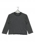 Yohji Yamamoto pour hommeヨウジヤマモト プールオム）の古着「ボーダーカットソー」｜グレー