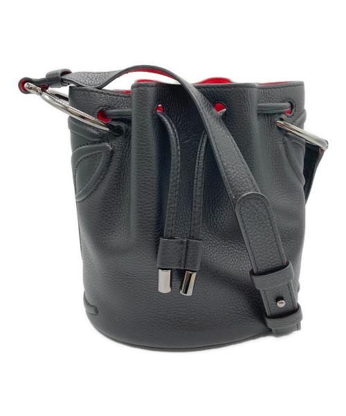 Christian Louboutin（クリスチャン・ルブタン）Christian Louboutin (クリスチャン・ルブタン) ドローストリング バケットバッグ ブラックの古着・服飾アイテム