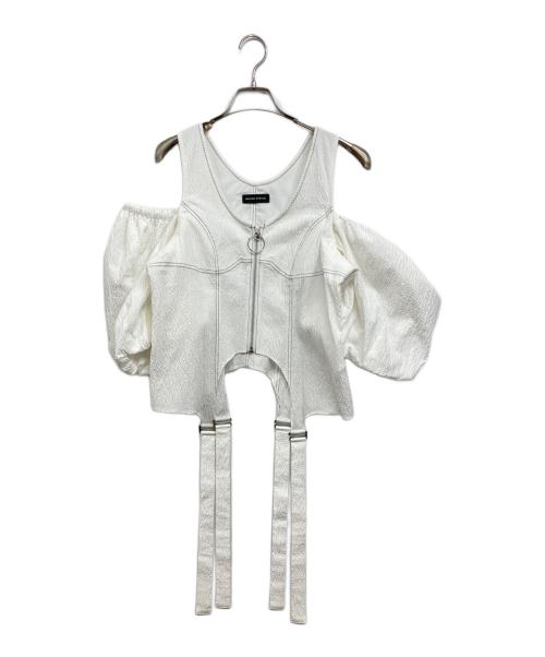 MAISON SPECIAL（メゾンスペシャル）MAISON SPECIAL (メゾンスペシャル) パフスリーブブラウス ホワイト サイズ:Freeの古着・服飾アイテム