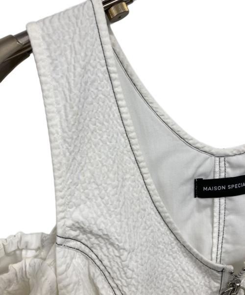 MAISON SPECIAL（メゾンスペシャル）MAISON SPECIAL (メゾンスペシャル) パフスリーブブラウス ホワイト サイズ:Freeの古着・服飾アイテム