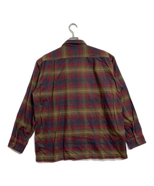 PENDLETON（ペンドルトン）PENDLETON (ペンドルトン) オープンカラーシャツ ブラウン×レッド サイズ:不明の古着・服飾アイテム