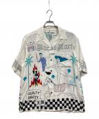WACKO MARIA×GUILTY PARTIESワコマリア×ギルティーパーティーズ）の古着「世界平和プロジェクト オープンカラーシャツ」｜ホワイト