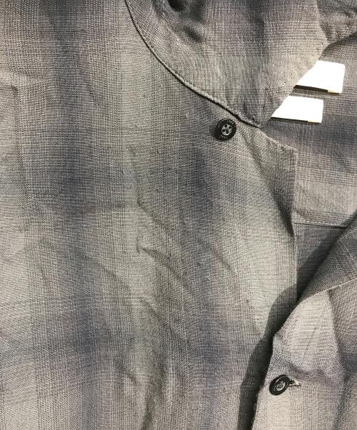 YOKE（ヨーク）YOKE (ヨーク) OVERSIZED OPEN COLLAR SHIRT グレー サイズ:2の古着・服飾アイテム