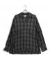 YOKE（ヨーク）の古着「OVERSIZED OPEN COLLAR SHIRT」｜グレー