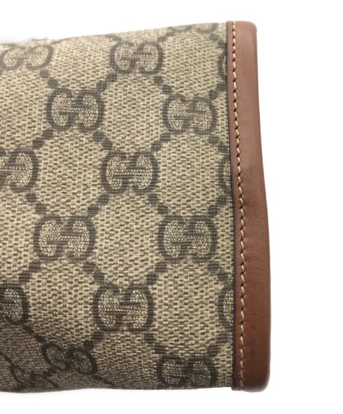 GUCCI（グッチ）GUCCI (グッチ) GGスプリーム　トートバッグ ブラウン×ベージュの古着・服飾アイテム