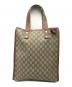 GUCCI（グッチ）の古着「GGスプリーム　トートバッグ」｜ブラウン×ベージュ