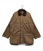 AURALEEオーラリー）の古着「WASHED ORGANIC CANVAS HUNTING BLOUSON」｜ブラウン×ベージュ