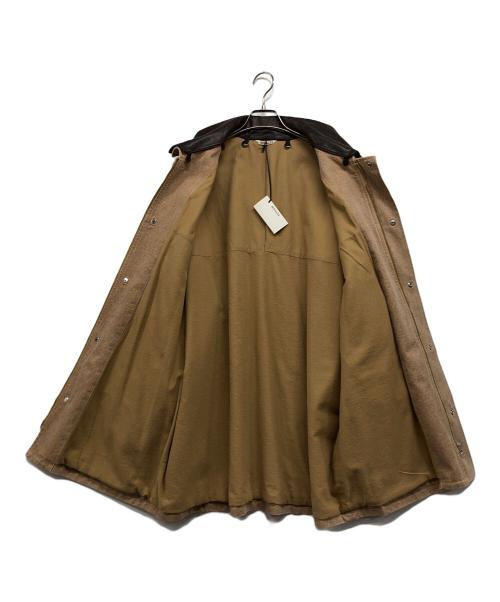 AURALEE（オーラリー）AURALEE (オーラリー) WASHED ORGANIC CANVAS HUNTING BLOUSON ブラウン×ベージュ サイズ:5の古着・服飾アイテム