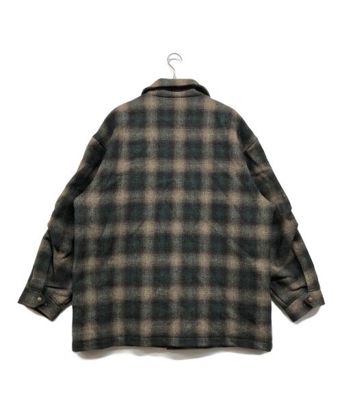 PENDLETON（ペンドルトン）PENDLETON (ペンドルトン) オンブレチェックウールコート グリーン サイズ:XLの古着・服飾アイテム