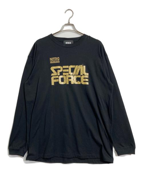 NITRICH（ナイトリッチ）NITRICH (ナイトリッチ) 長袖カットソー ブラック サイズ:XLの古着・服飾アイテム