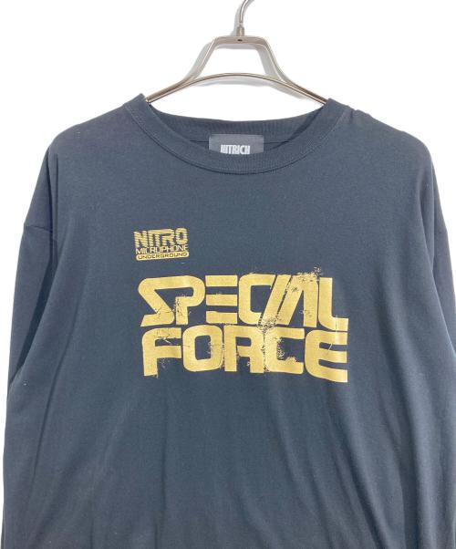 NITRICH（ナイトリッチ）NITRICH (ナイトリッチ) 長袖カットソー ブラック サイズ:XLの古着・服飾アイテム