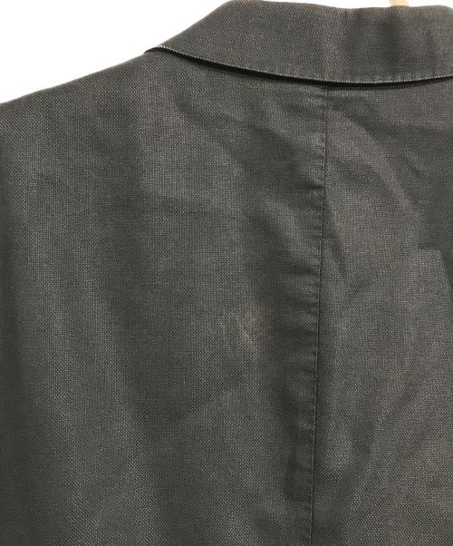 BURBERRY BLACK LABEL（バーバリーブラックレーベル）BURBERRY BLACK LABEL (バーバリーブラックレーベル) リネン混テーラードジャケット ブラック サイズ:XLの古着・服飾アイテム