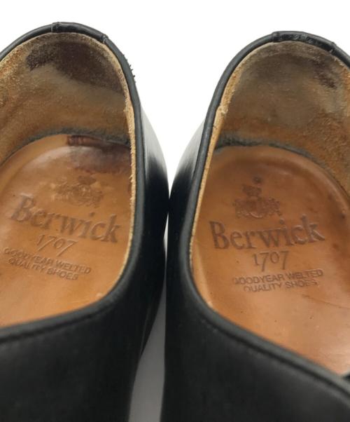 berwick（バーウィック）berwick (バーウィック) プレーントゥシューズ ブラック サイズ:9の古着・服飾アイテム