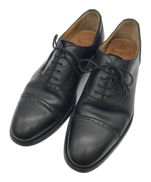 berwick（バーウィック）berwick (バーウィック) メダリオンシューズ ブラック サイズ:8 1/2の古着・服飾アイテム