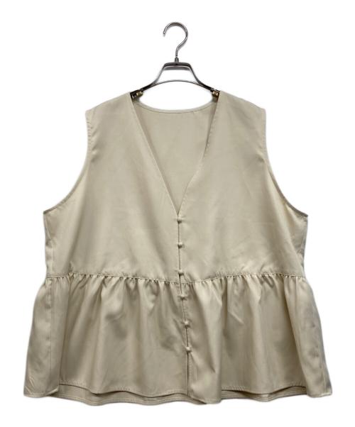 mi and mou（ミーアンドモウ）mi and mou (ミーアンドモウ) ノースリーブブラウス アイボリー サイズ:Freeの古着・服飾アイテム