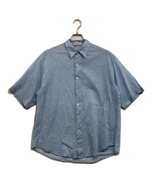 AURALEE（オーラリー）AURALEE (オーラリー) HARD TWIST FINX ORGANDY HALF SLE ブルー サイズ:4の古着・服飾アイテム