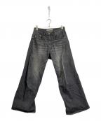 NVRFRGTネヴァーフォーゲット）の古着「3D Twisted Wide Leg Jeans」｜ブラック