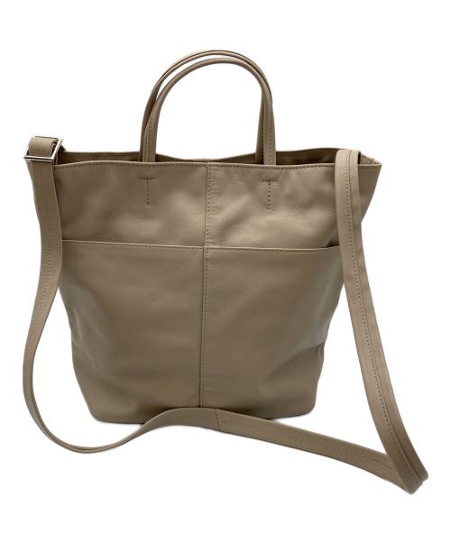 ear PAPILLONNER（イアパピヨネ）ear PAPILLONNER (イアパピヨネ) 2WAYバッグ ベージュの古着・服飾アイテム